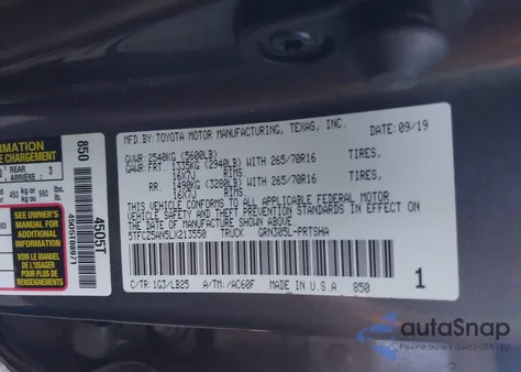 2020 Toyota Tacoma 4Wd Trd Pro from USA, damaged, VIN 5TFCZ5AN5LX213550